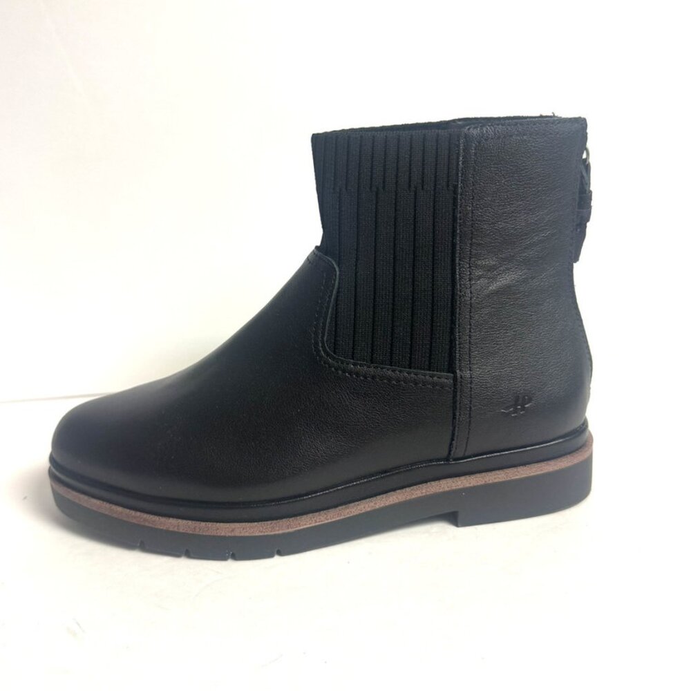 Hush Puppies Womens Vola Bootie Black Leather Size 7.5W